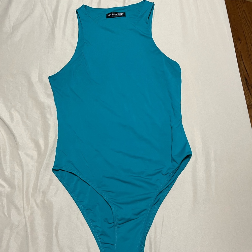 SHEIN Teal One-Piece Bodysuit